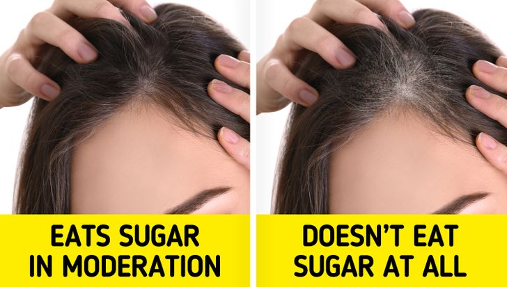 نخوردن شکر و کند شدن رشد موها